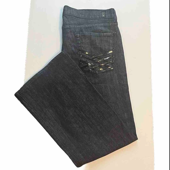 7 For All Man Kind 7FMK Jeans Dark Wash size 32 DOJO Designer - Picture 6 of 13